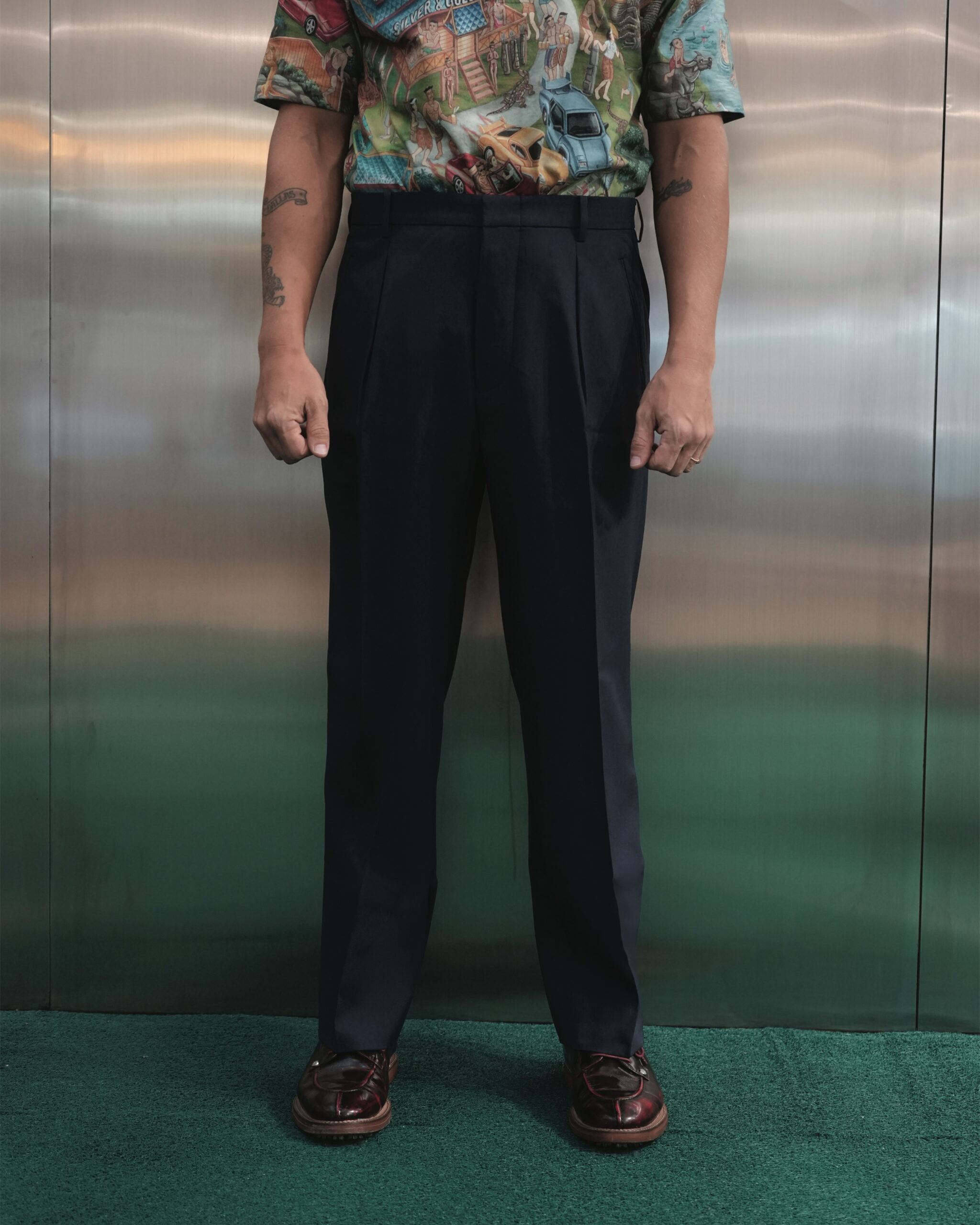 GOLF TROUSERS - NAVY